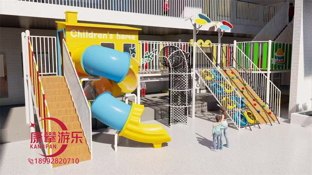 幼兒園戶外兒童樹屋廊架